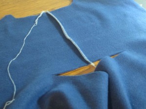 babywearing jacket sewing step 1