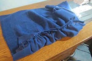 babywearing jacket sewing step 10